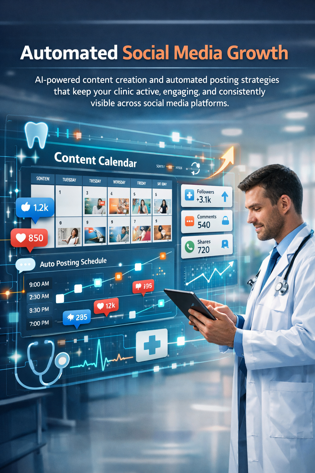 Doctor Social Media Presence Building Brand Authority